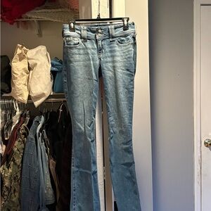 Hollister Light Blue low rise bootcut Jeans